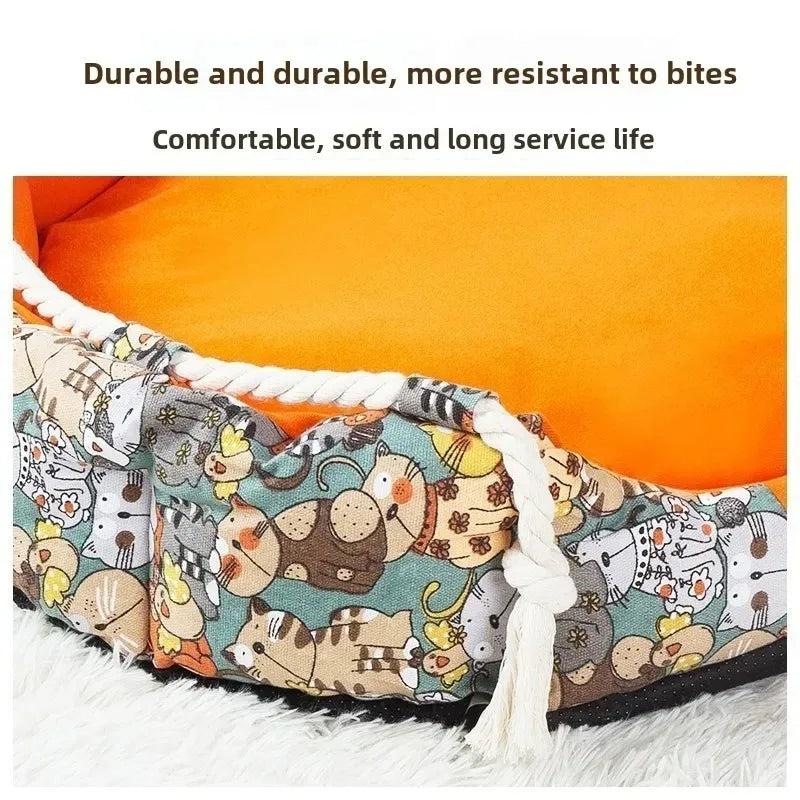 Convertible Sofa Dog Bed – Soft Supportive Pet Mattress