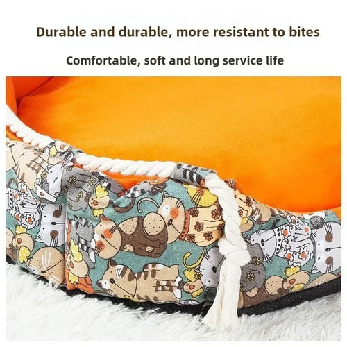 Convertible Sofa Dog Bed – Soft Supportive Pet Mattress