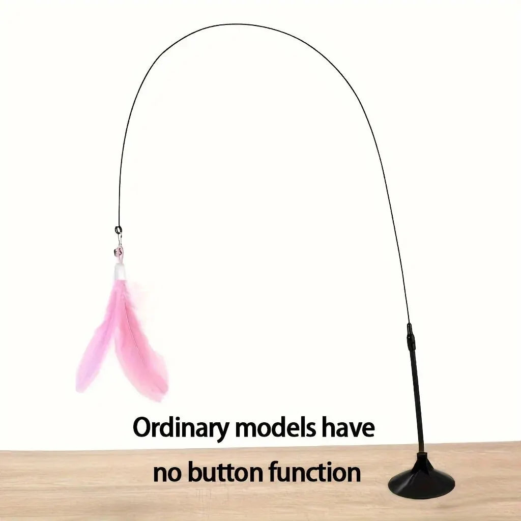 Interactive Cat Teaser Wand – Feather & Bell