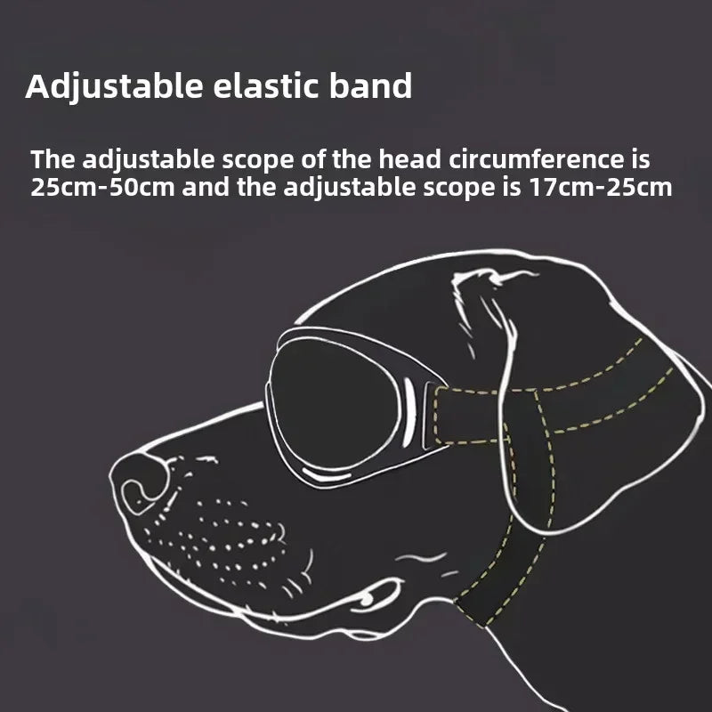 UV Protection Dog Goggles – Adjustable Outdoor Eyewear