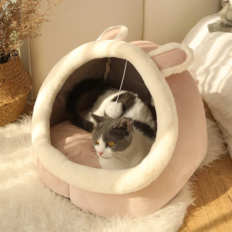 Cozy Cave Pet Bed – Foldable & Washable